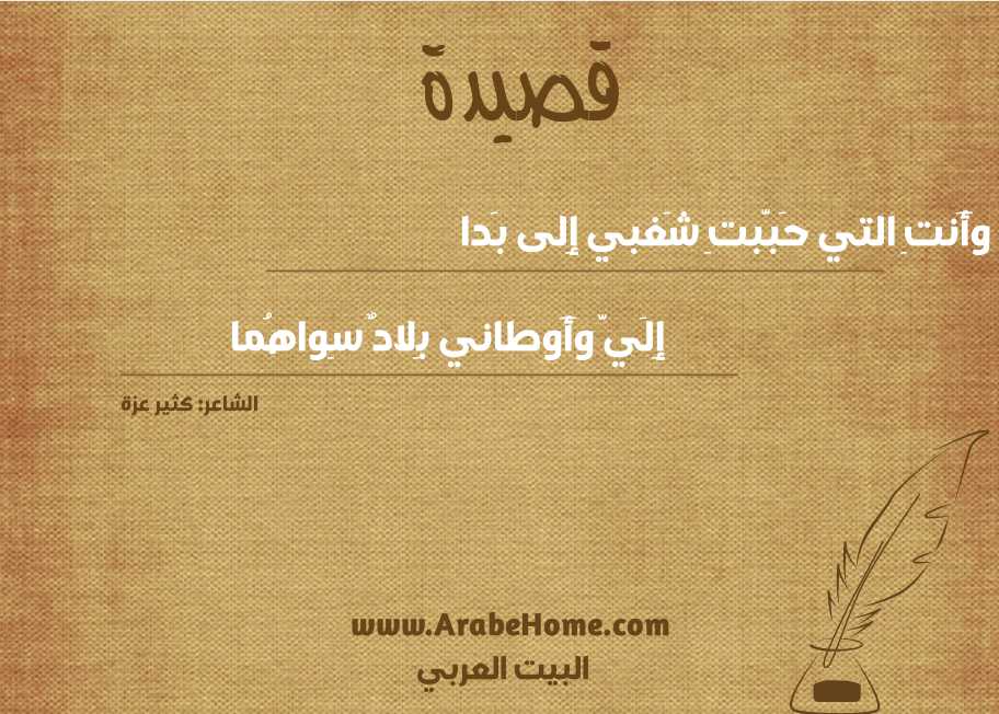 وَأَنتِ التي حَبَّبتِ شَغبي إِلى بَدا