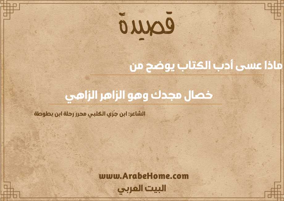 ماذا عسى أدب الكتاب يوضح من