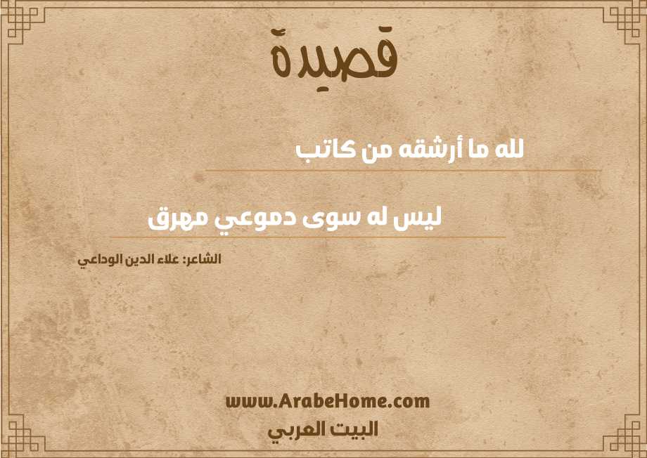 لله ما أرشقه من كاتب