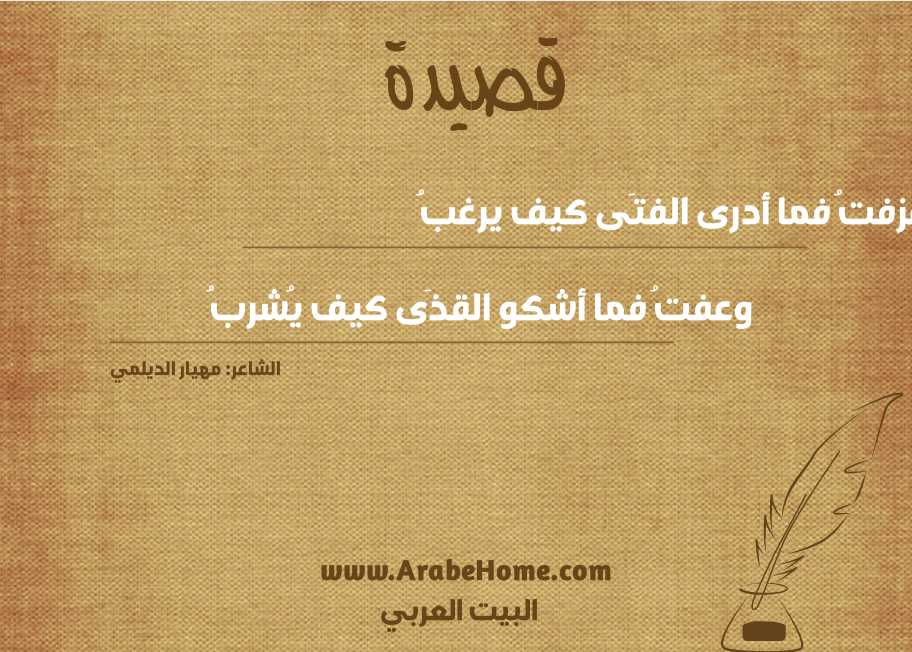 عزفتُ فما أدرى الفتَى كيف يرغبُ